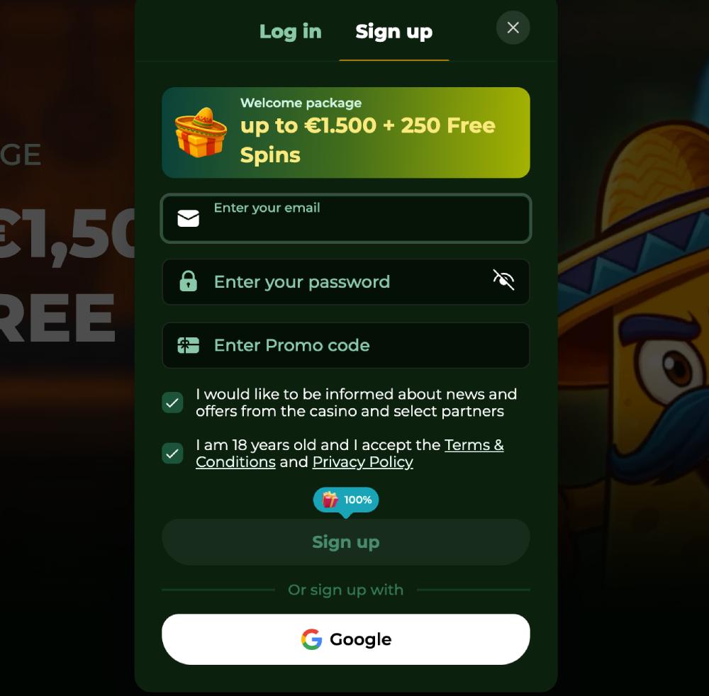 Διαδικασία Εγγραφής Casinacho: Τρία Βήματα